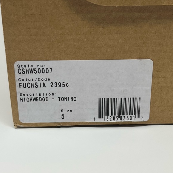 NWT Carmen Sol Tonino Wedge in Fuschia - Picture 14 of 14